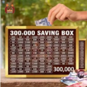 300,000 Money Saving Wooden Box