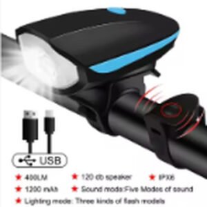 Bicycle Front Light with Electric Horn