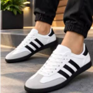 Men’s White & Black Sports Jogging Shoes