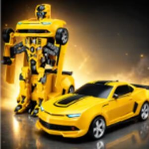 Transforming Robot Toy Car with LED